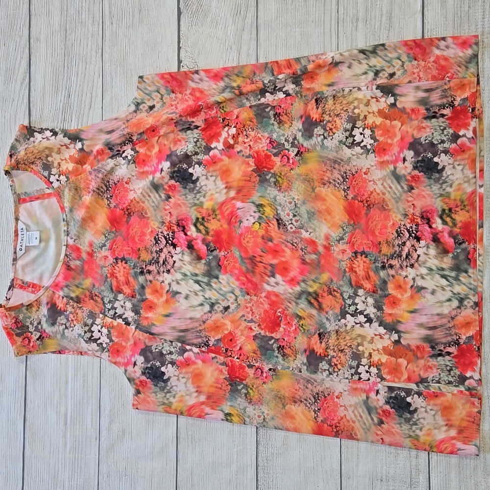 Athleta Refined Zephyr Tank & Brooklyn Printed Shorts Floral Print Set - Picture 2 of 16